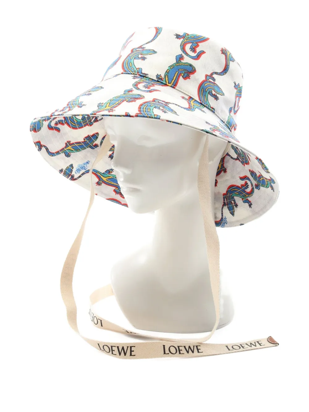 Loewe Pre-Owned 2010s Paula's Ibiza cotton hat - ホワイト Loewe Pre-Owned 2010s Paula's Ibiza cotton hat - ホワイト