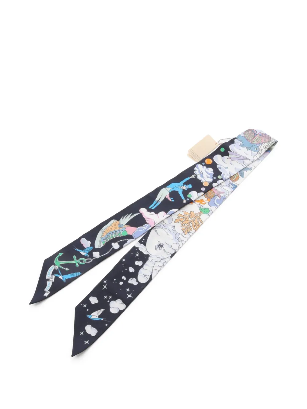 Hermès Pre-Owned 2020s Sur Mon Nuage twilly scarf | Image 2