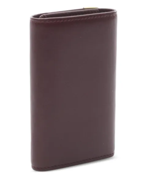 Cartier 2010s leather gold key case