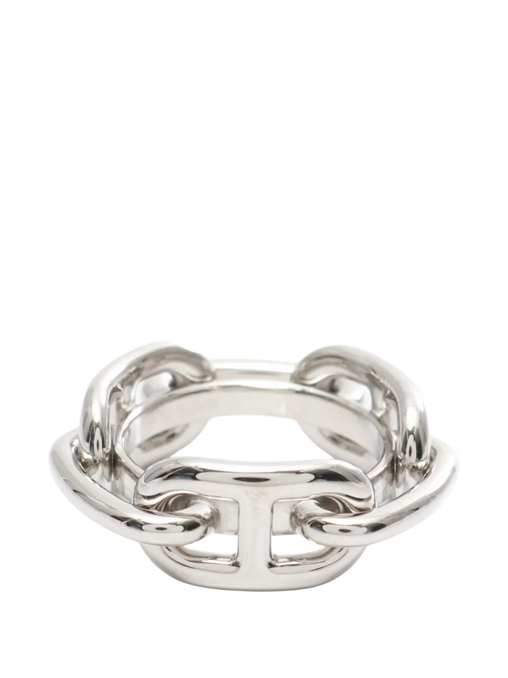 Hermès Pre-Owned Chaîne d'Ancre Metal ring | Silver | Image 1