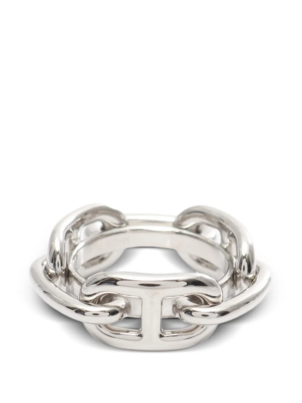 Hermès Pre-Owned Chaîne d'Ancre Metal ring - シルバートーン Hermès Pre-Owned Chaîne d'Ancre Metal ring - シルバートーン