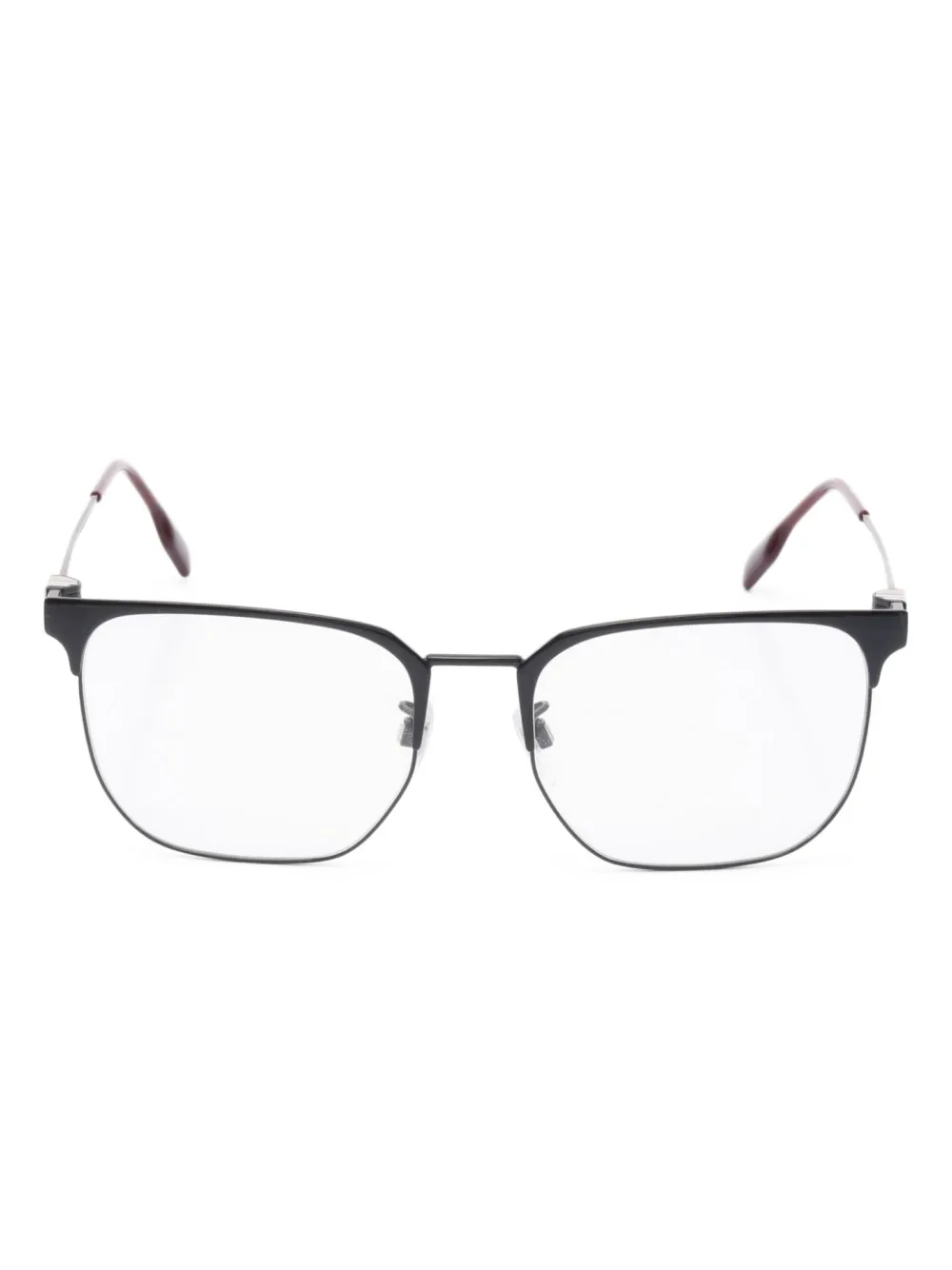 Burberry Pre-Owned 2010 rectangle-frame glasses | Black | Image 1
