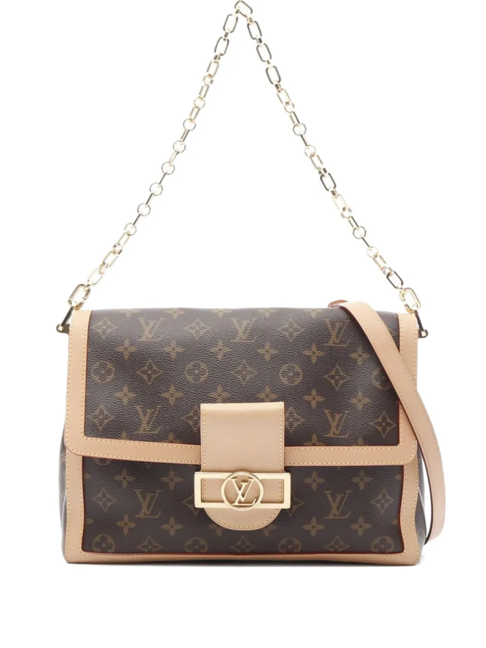 Louis Vuitton Pre-Owned 2021 ドーフィーヌ ソフト GM ショルダーバッグ - ブラウン Louis Vuitton Pre-Owned 2021 ドーフィーヌ ソフト GM ショルダーバッグ - ブラウン