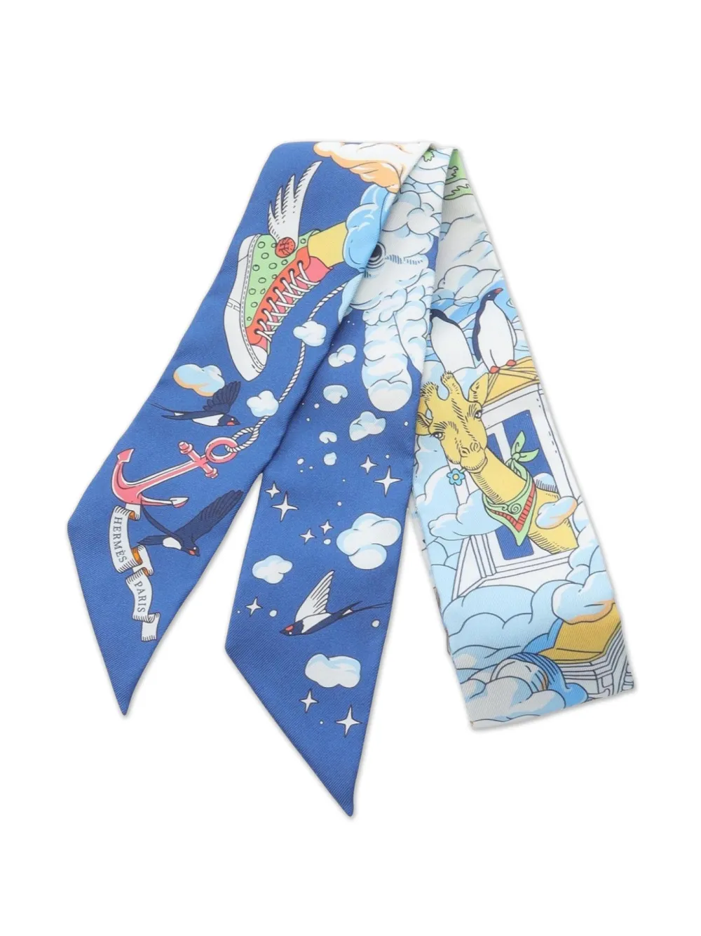 Hermès Pre-Owned 2020s Sur Mon Nuage scarf | Blue | Image 1