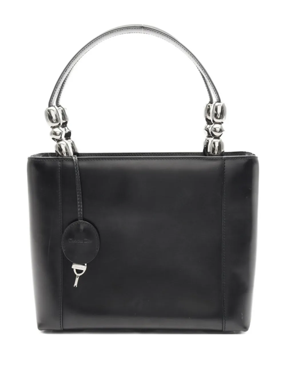 Christian Dior Pre-Owned 2000s マリス パール レザーハンドバッグ - ブラック Christian Dior Pre-Owned 2000s マリス パール レザーハンドバッグ - ブラック