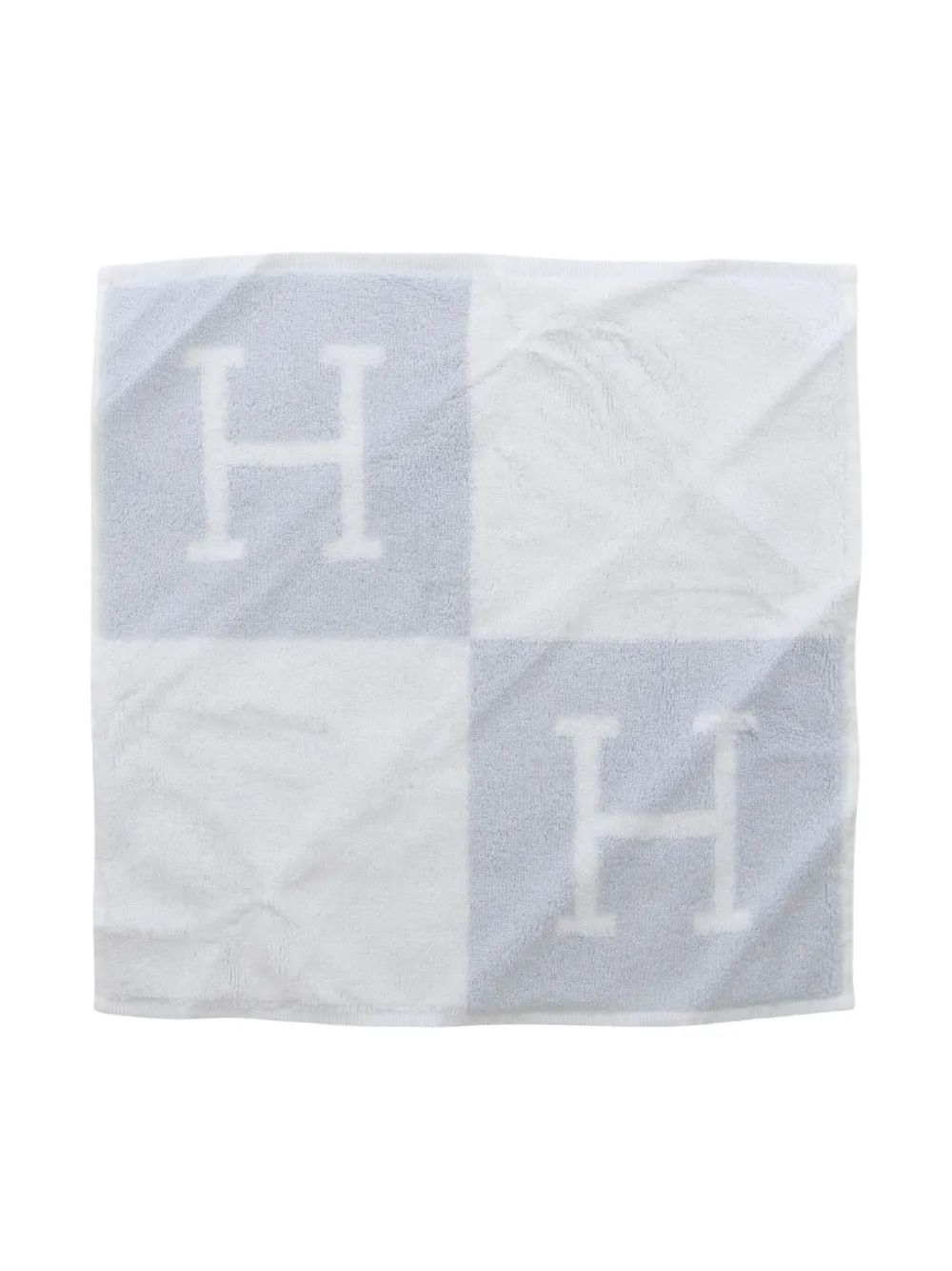 Hermès Pre-Owned 2020s H-motif towel (33cm x 33cm) | White | Image 1