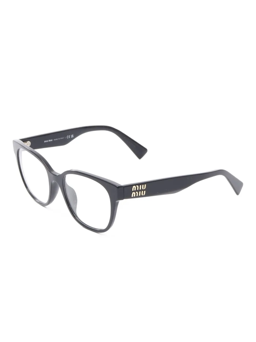 Miu Miu Pre-Owned 2010s rectangle-frame logo-detail glasses | Image 2