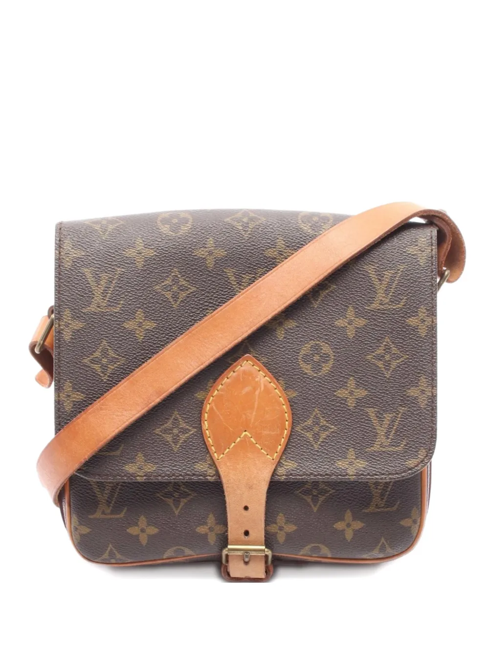 Louis Vuitton Pre-Owned 1985 カルトシエ MM ショルダーバッグ - ブラウン Louis Vuitton Pre-Owned 1985 カルトシエ MM ショルダーバッグ - ブラウン