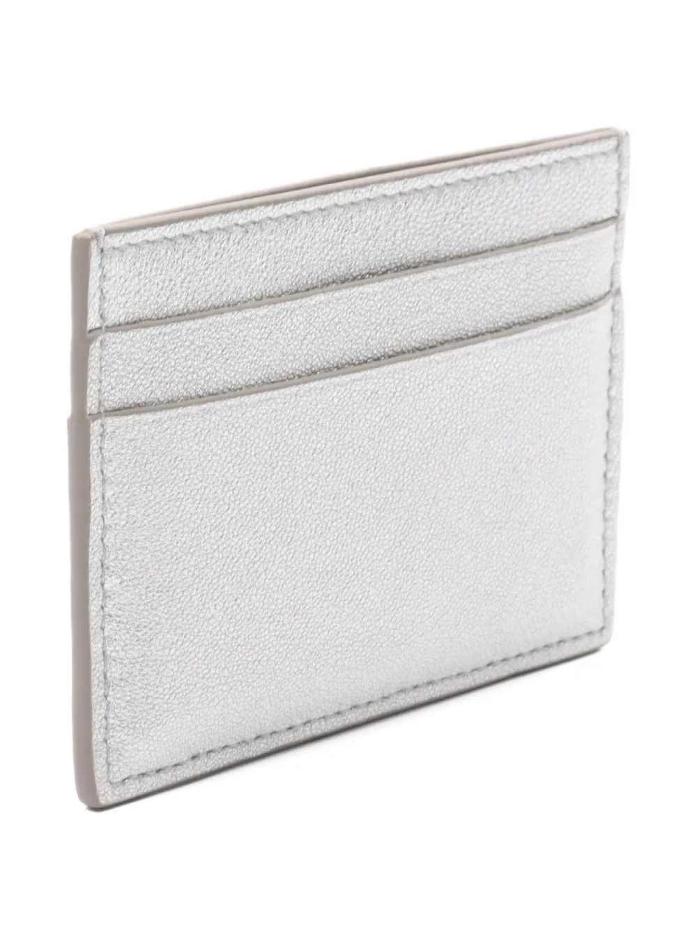 Pre-owned Loewe 20's Puffer Anagram Card Holder In Gray