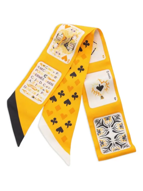 Hermès Pre-Owned embroidered scarf