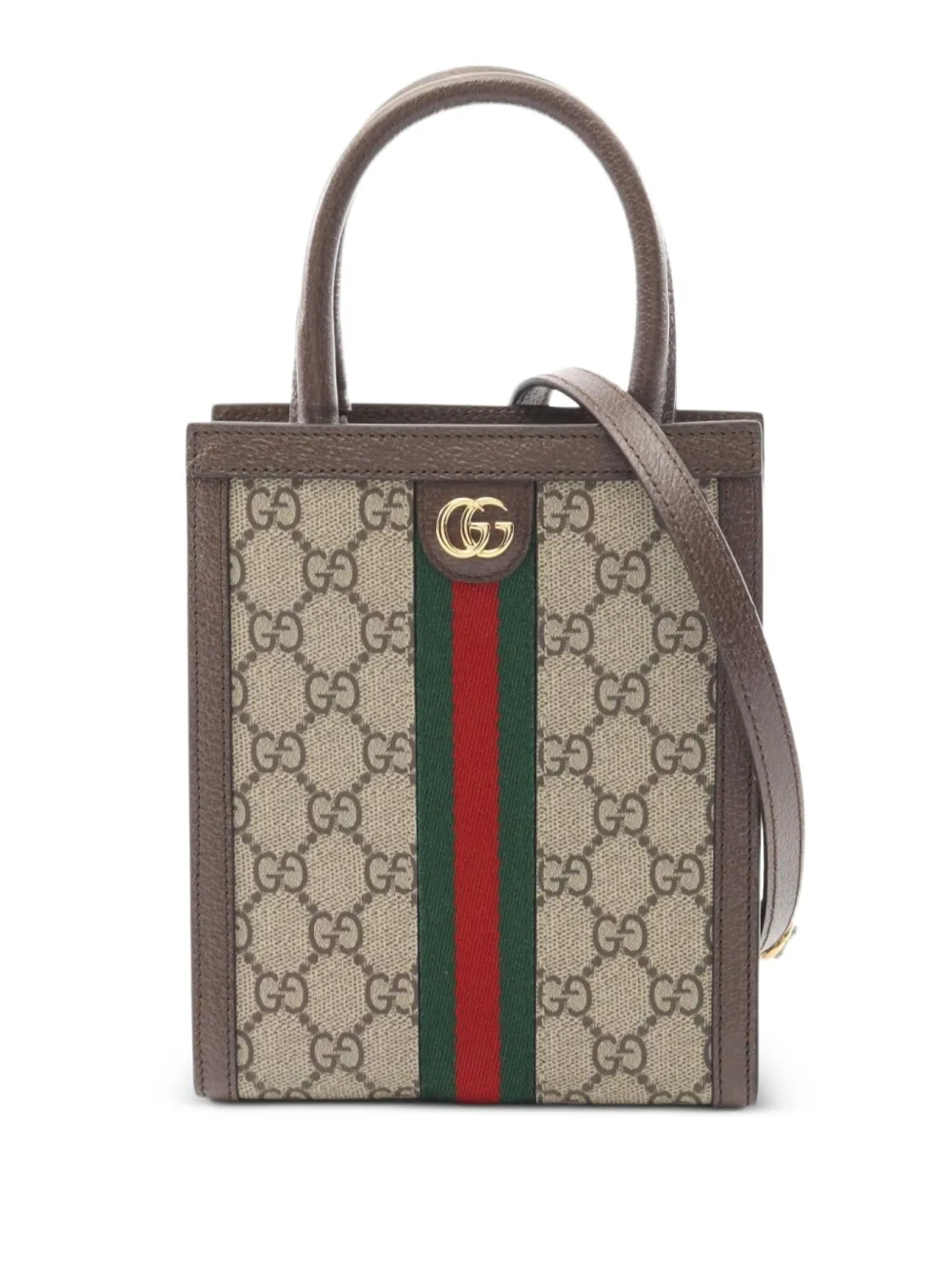 Gucci Pre-Owned 2020s オフィディア GG ハンドバッグ - ニュートラル Gucci Pre-Owned 2020s オフィディア GG ハンドバッグ - ニュートラル