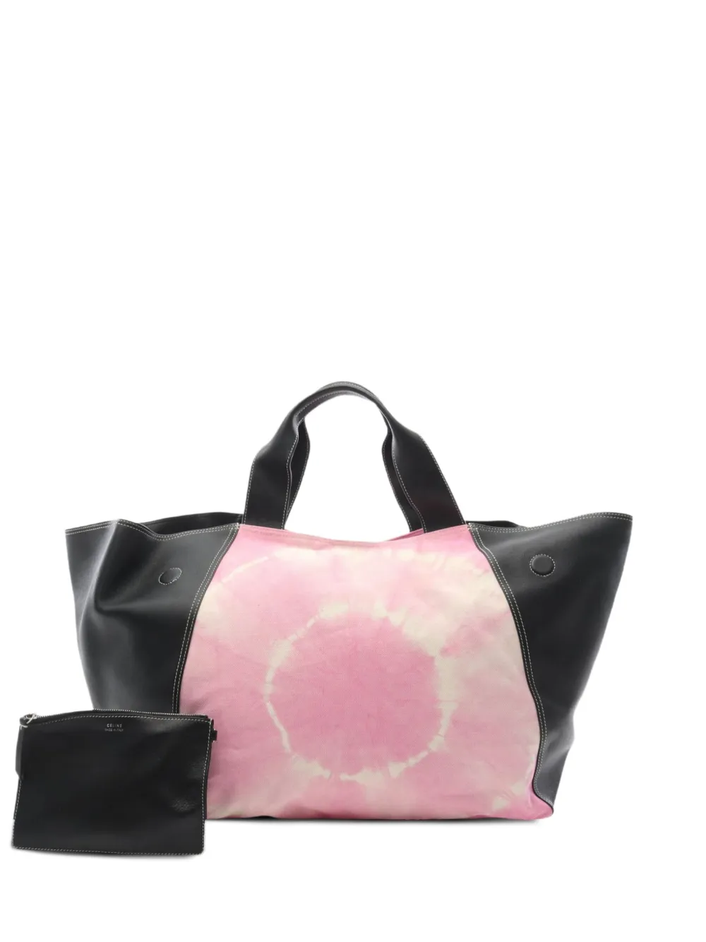 2000s Tie Dye leather tote bag