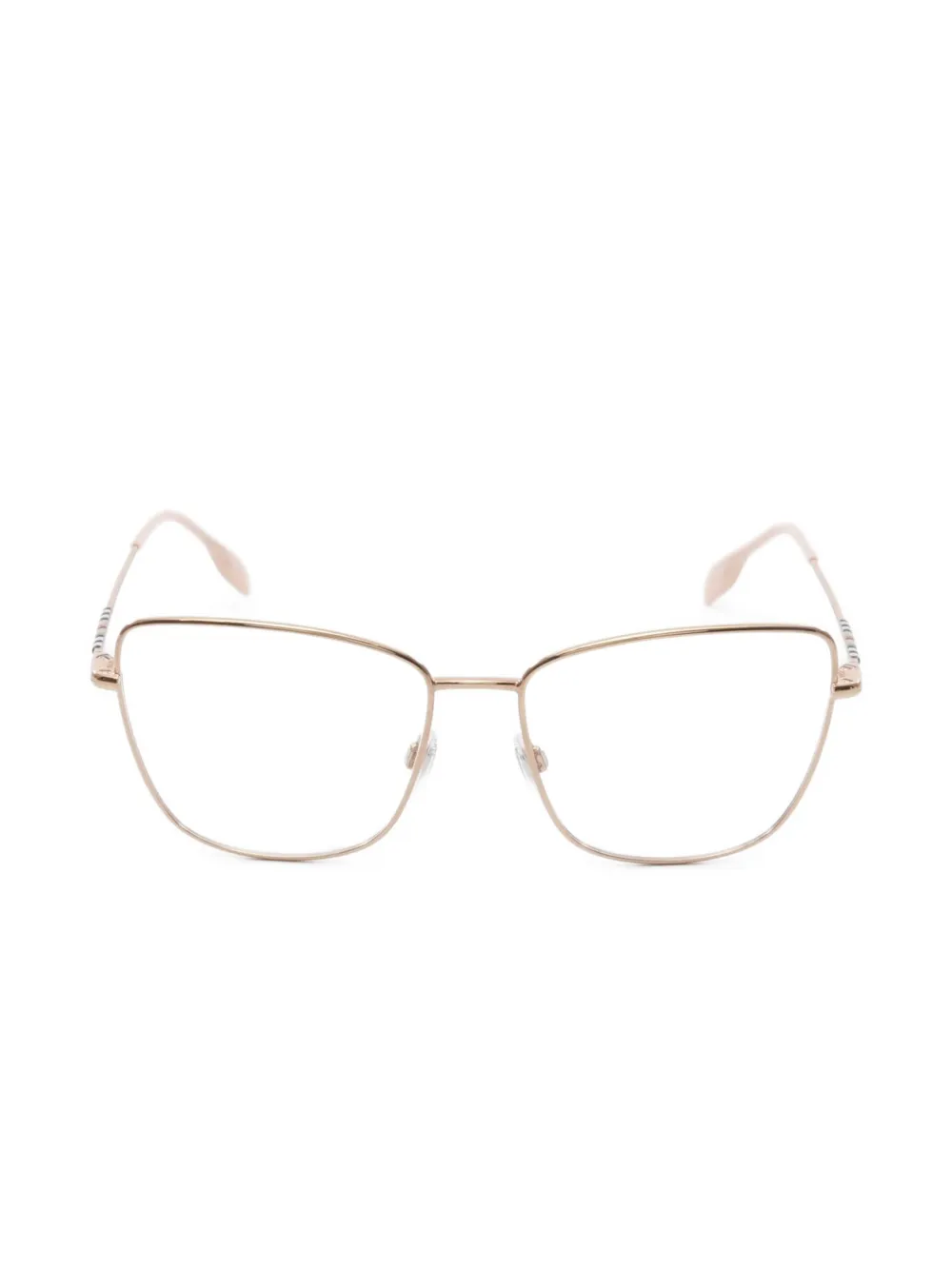 Burberry Pre-Owned 2010 geometric-frame glasses - ピンク Burberry Pre-Owned 2010 geometric-frame glasses - ピンク