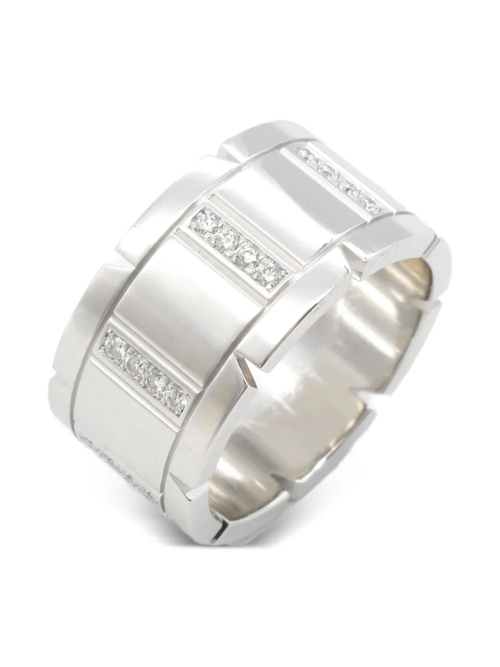 Cartier 2010s タンク フランセーズ ダイヤモンドリング 18Kホワイトゴールド - シルバートーン Cartier 2010s タンク フランセーズ ダイヤモンドリング 18Kホワイトゴールド - シルバートーン