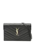 Saint Laurent Pre-Owned 2000s monogram Envelope chain wallet - Black