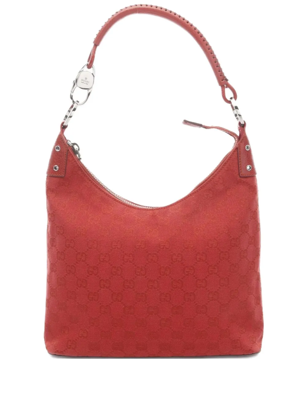 Gucci Pre-Owned 2000s GGキャンバス ショルダーバッグ - レッド Gucci Pre-Owned 2000s GGキャンバス ショルダーバッグ - レッド