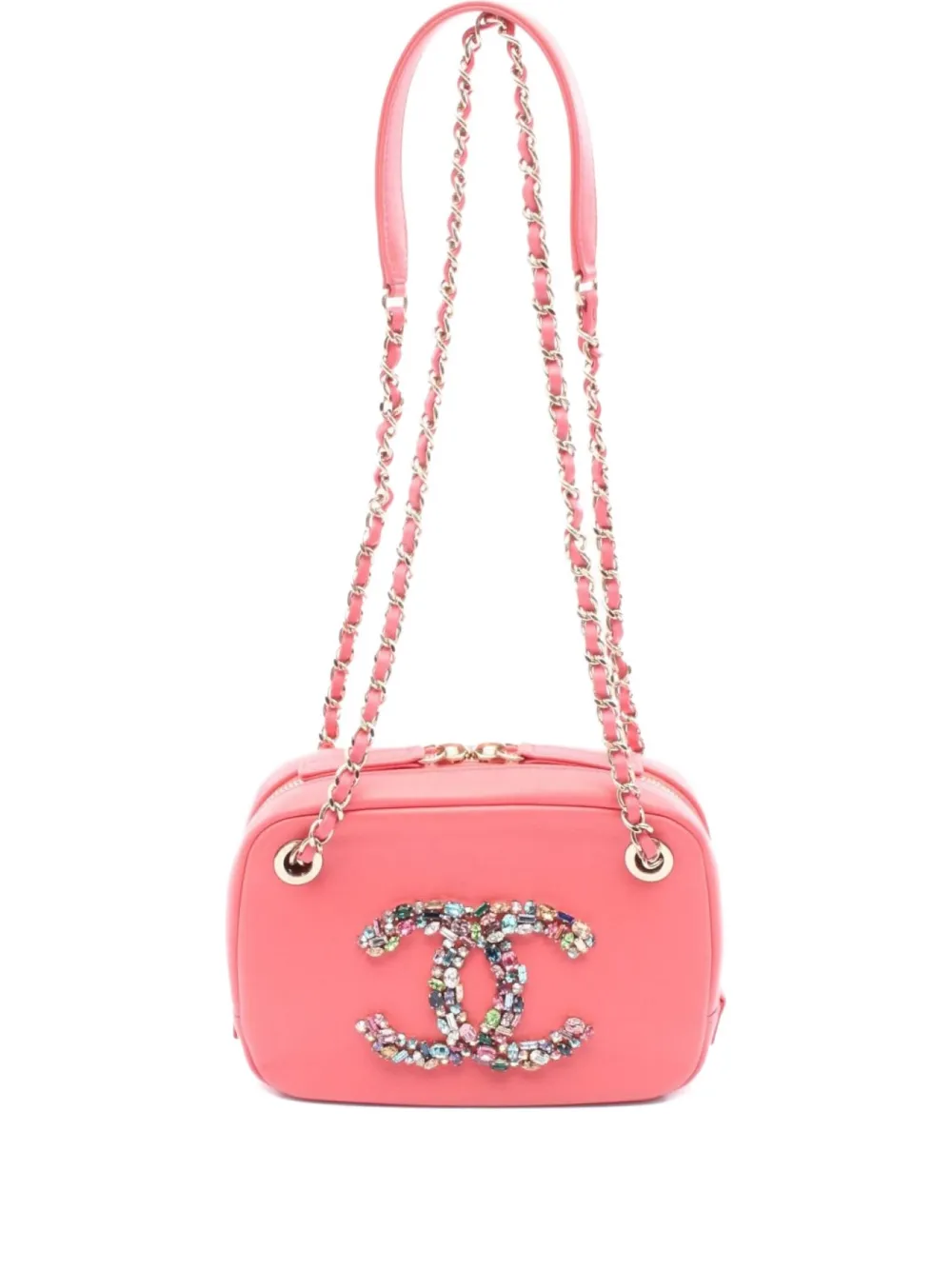 CHANEL Pre-Owned 2020-2021 ココマーク ショルダーバッグ - ピンク CHANEL Pre-Owned 2020-2021 ココマーク ショルダーバッグ - ピンク