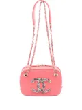 CHANEL Pre-Owned 2020-2021 Giant Crystal CC Camera Bag crossbody bag - Pink