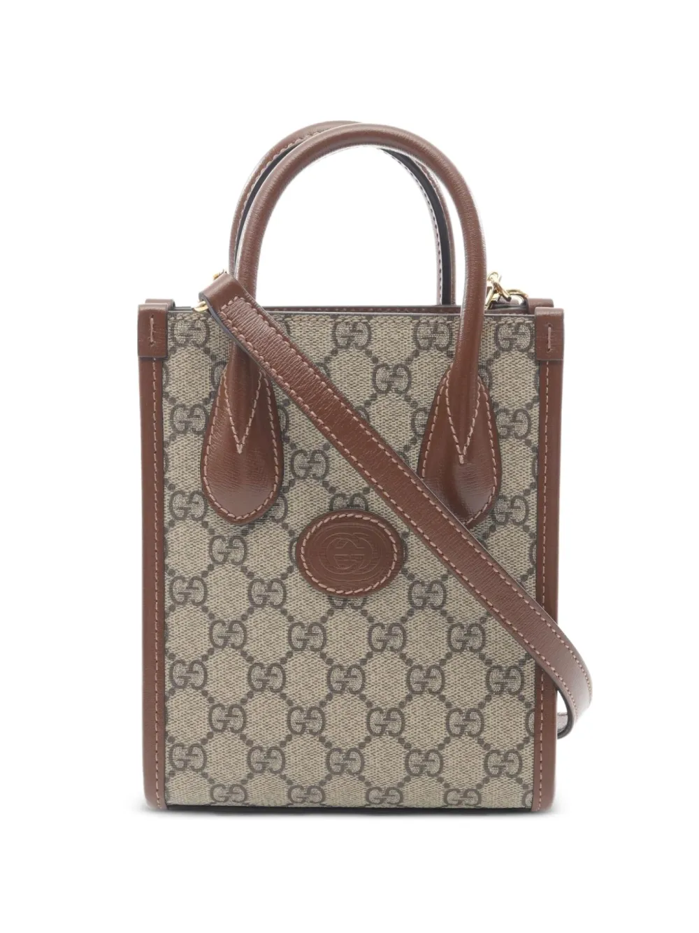 Gucci Pre-Owned 2010s GGモノグラム ハンドバッグ - ニュートラル Gucci Pre-Owned 2010s GGモノグラム ハンドバッグ - ニュートラル