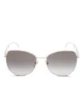Prada Pre-Owned 2010s geometric-frame sunglasses - Black