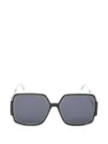 Christian Dior Pre-Owned 2010s geometric-frame sunglasses - Black