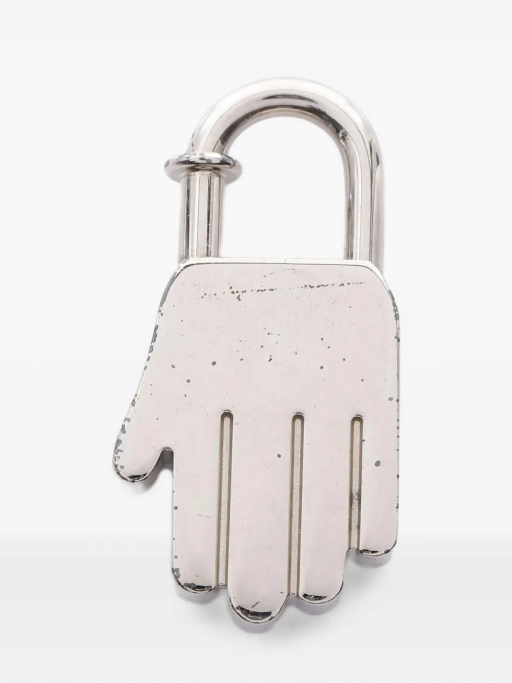 Hermès Pre-Owned 2002 hand-motif padlock charm | Silver | Image 1