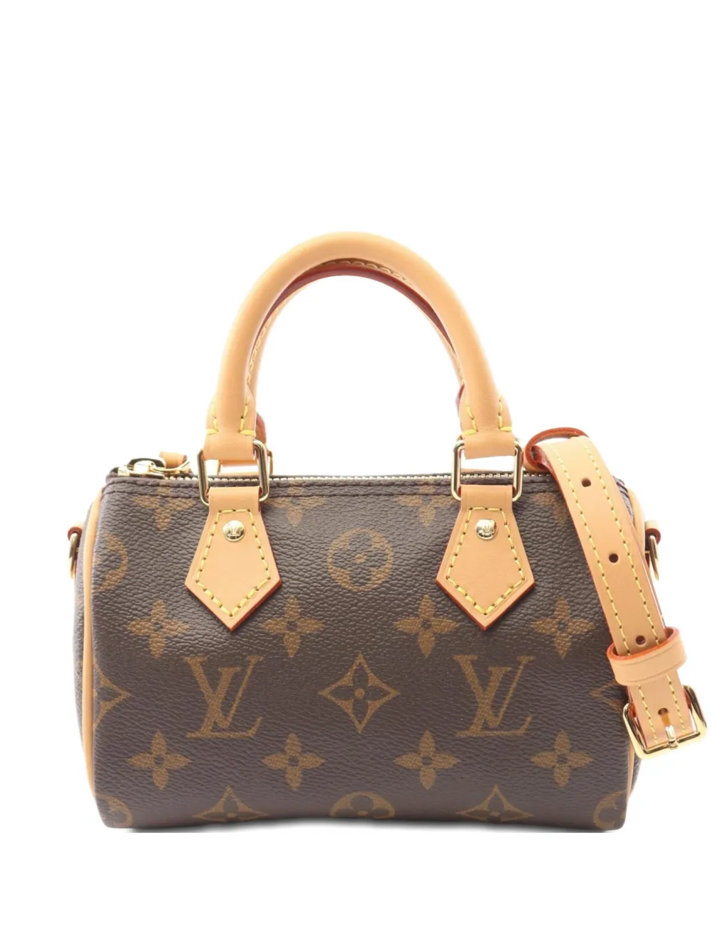 Louis Vuitton Pre-Owned 2022 nano Speedy handbag - ブラウン Louis Vuitton Pre-Owned 2022 nano Speedy handbag - ブラウン