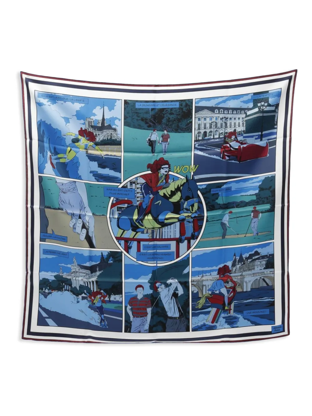 Hermès Pre-Owned 2020s Carres scarf | Blue | Image 1