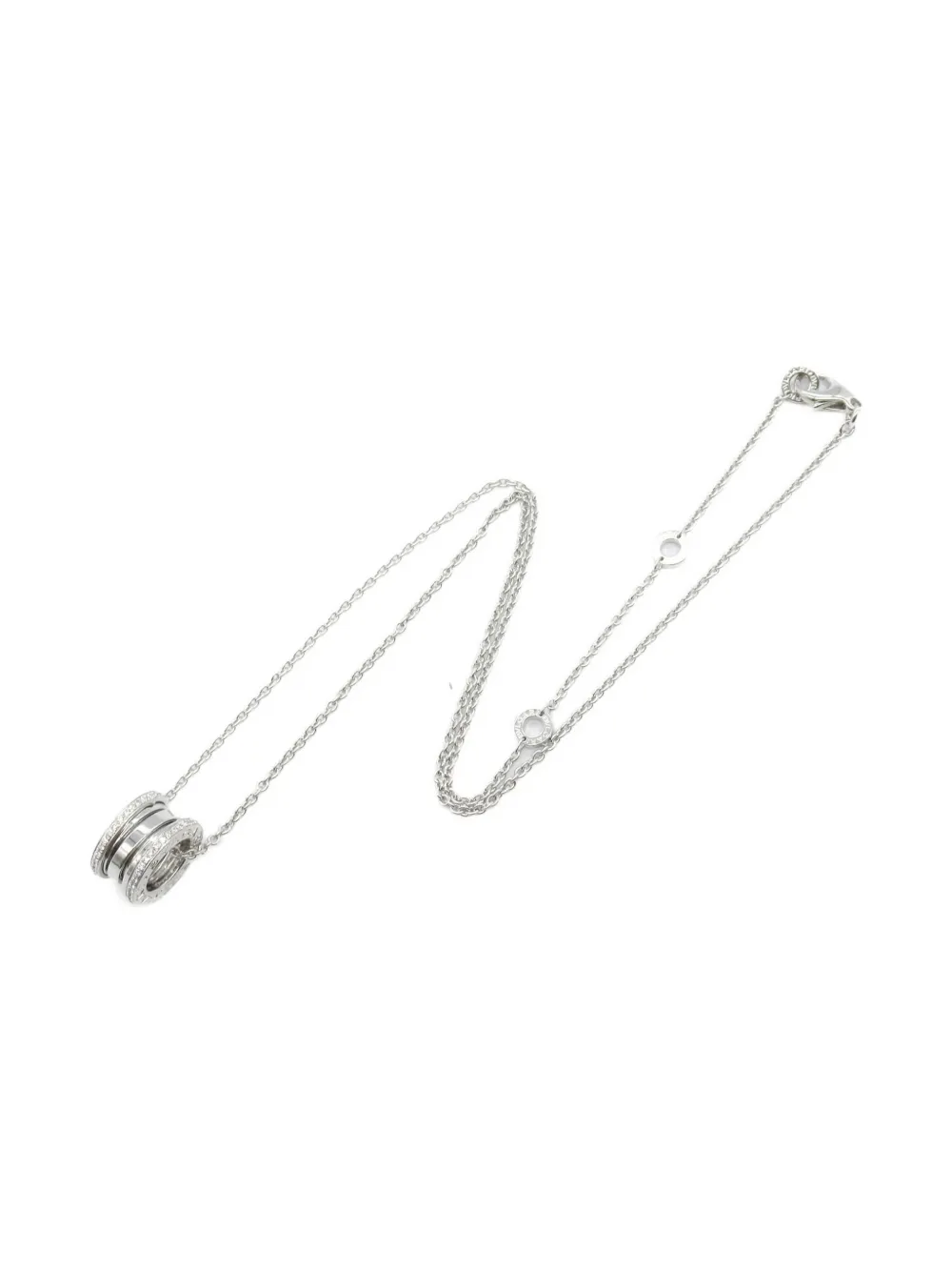 Bvlgari Pre-Owned 18K white gold diamond necklace | Silver | Image 1