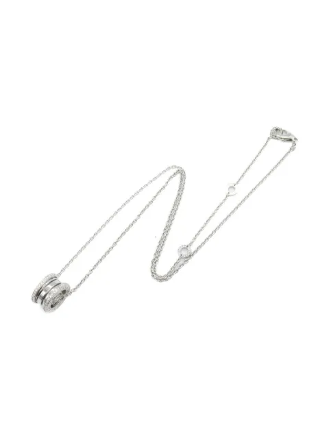 Bvlgari Pre-Owned 18K white gold diamond necklace