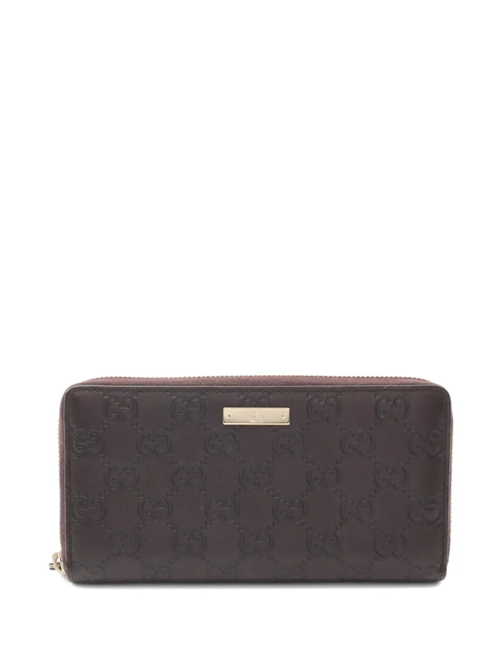 2000s zip-around leather wallet