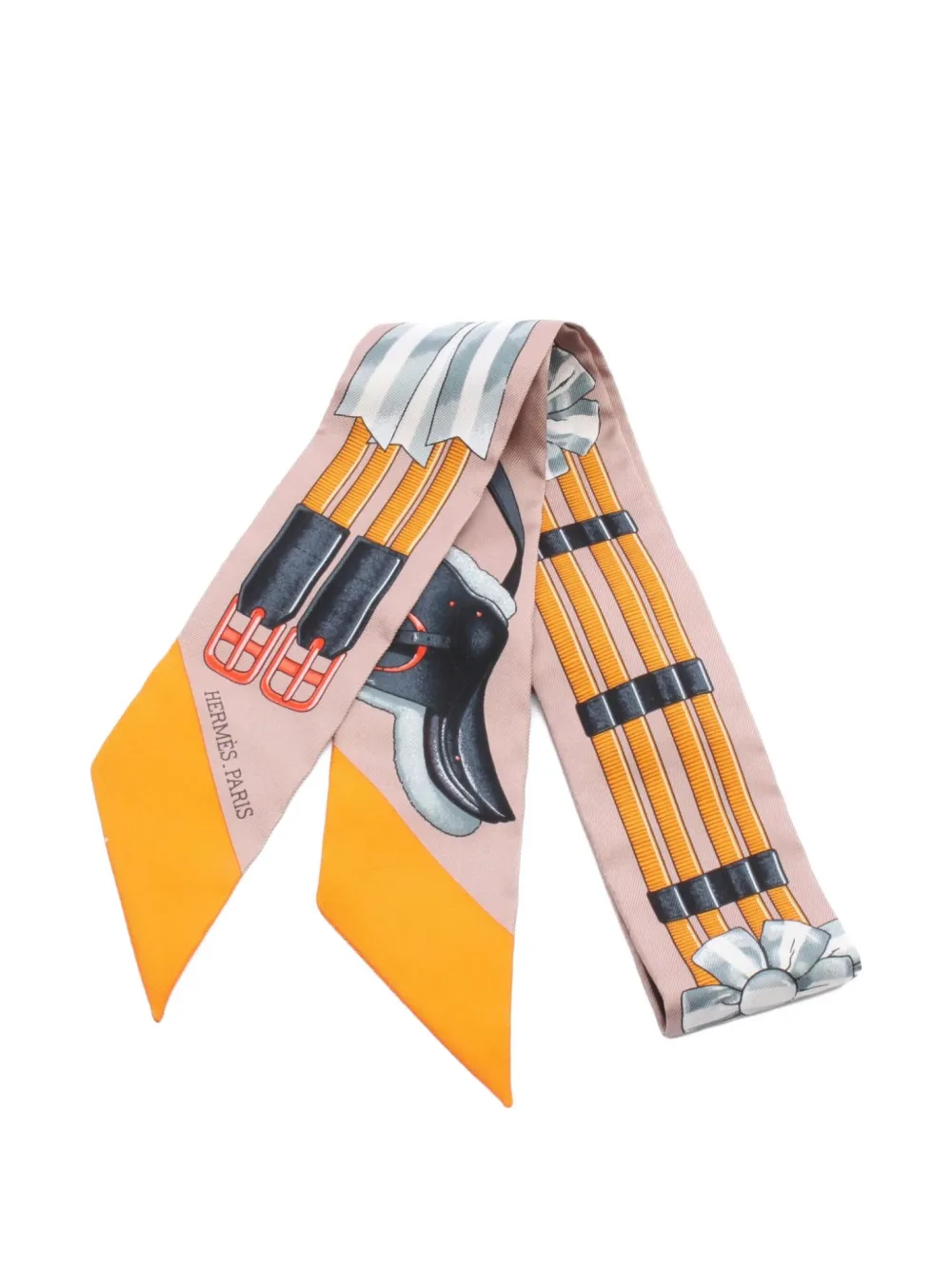 Hermès Pre-Owned 2020s Jumping bandeau scarf | Pink | Image 1