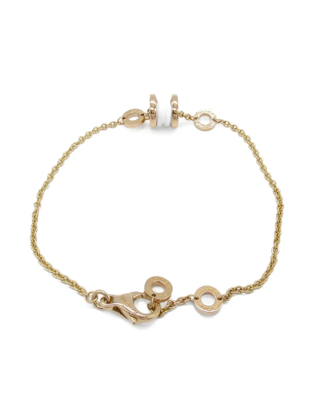 Bvlgari Pre-Owned 18K rose gold Ceramic bracelet - ピンク Bvlgari Pre-Owned 18K rose gold Ceramic bracelet - ピンク