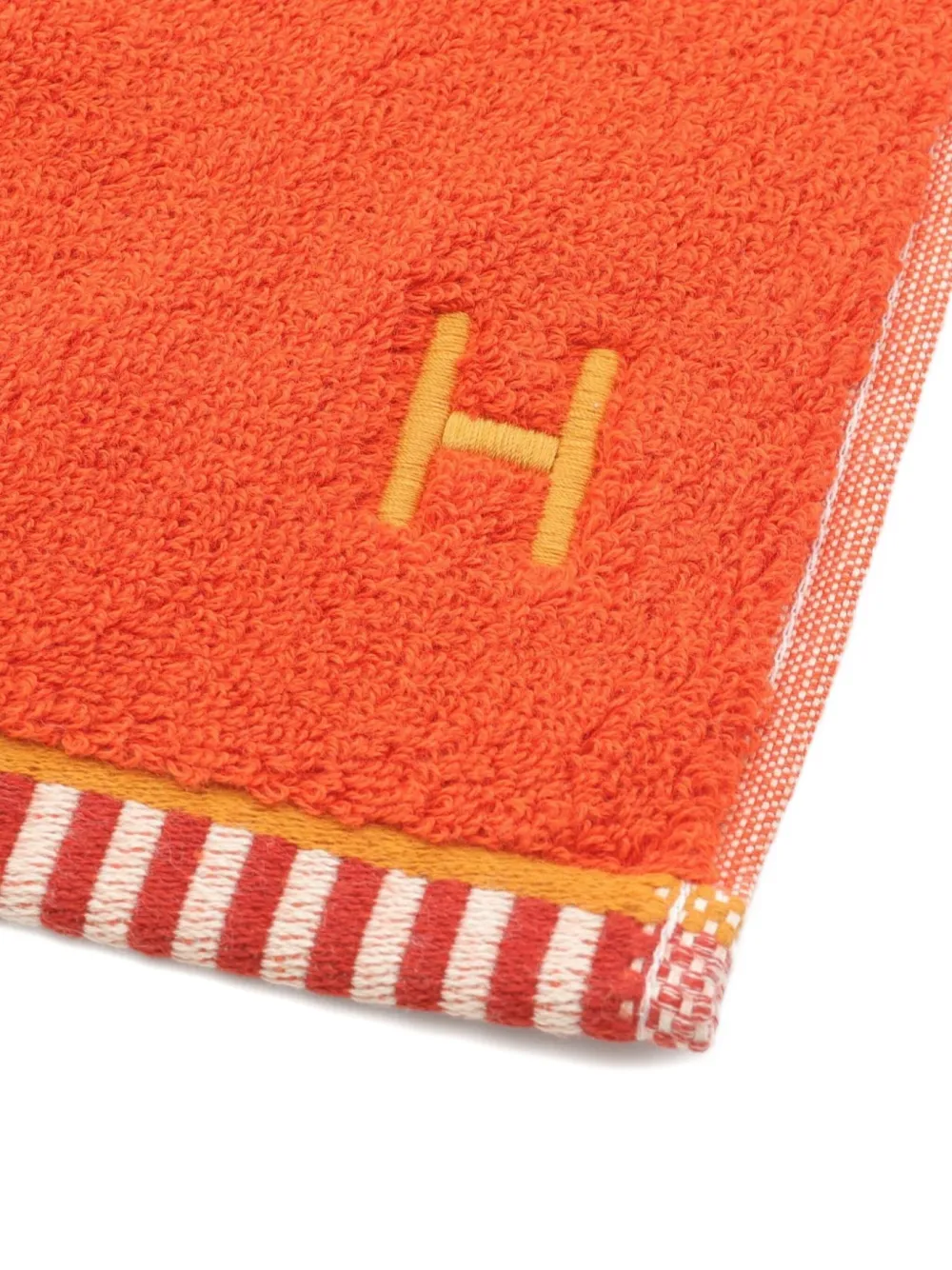 Hermès Pre-Owned 2020s embroidered stripe towel | Women | Image 2