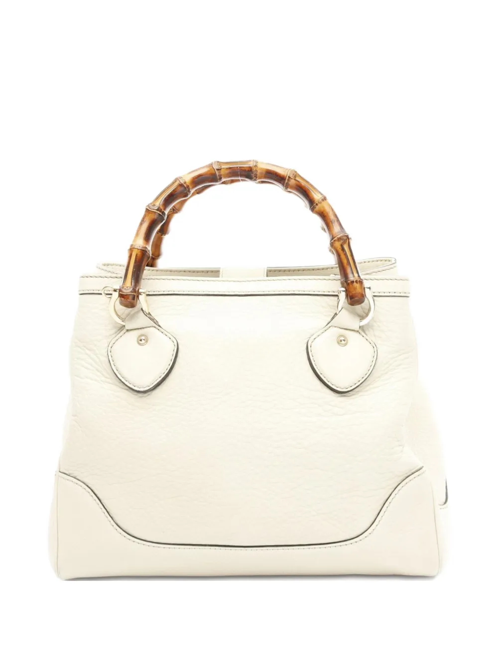 Gucci Pre-Owned 2000s ダイアナ バンブー レザーバッグ - ホワイト Gucci Pre-Owned 2000s ダイアナ バンブー レザーバッグ - ホワイト