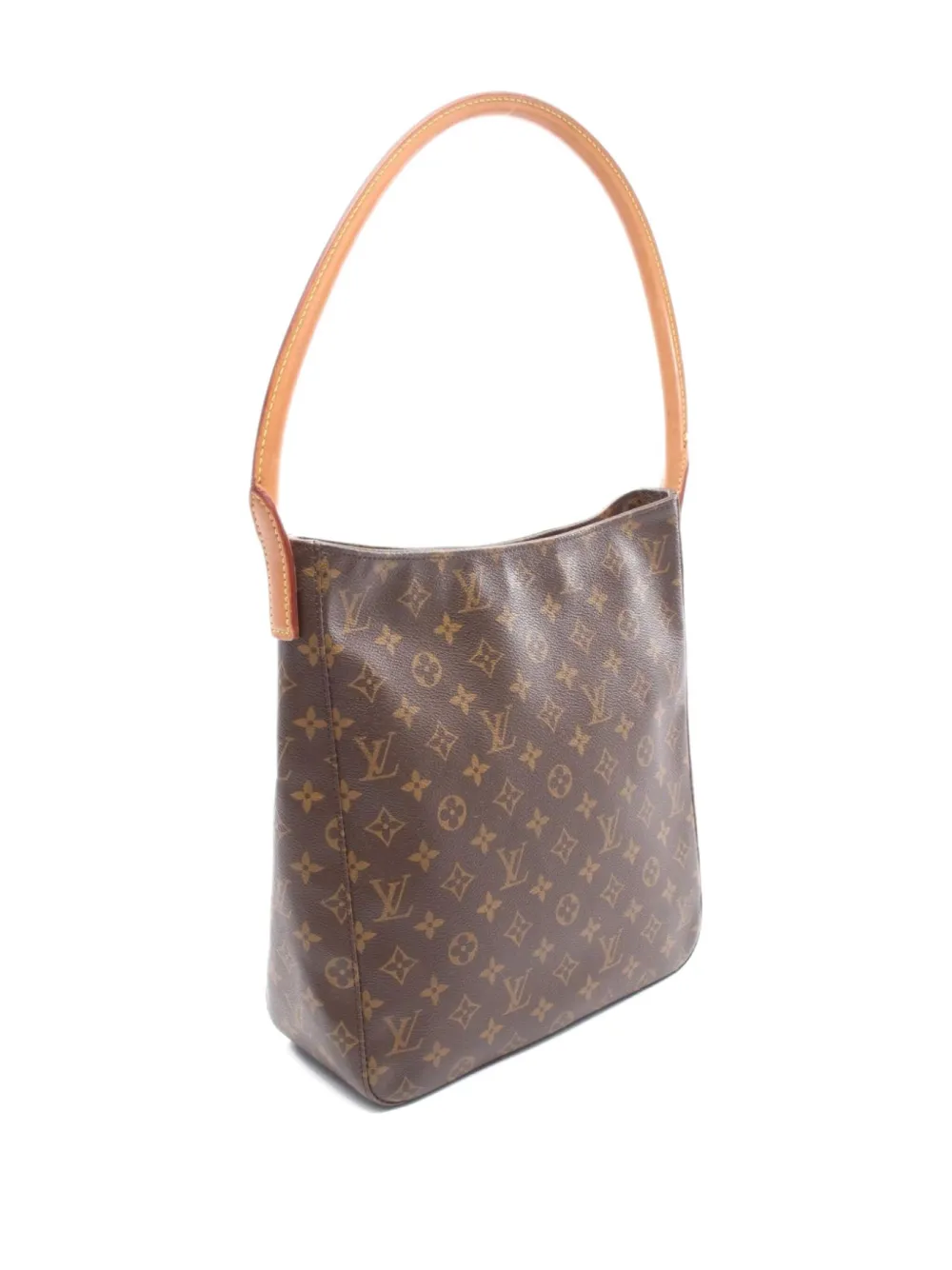 Pre-owned Louis Vuitton 2000 Looping Gm Shoulder Bag In Brown
