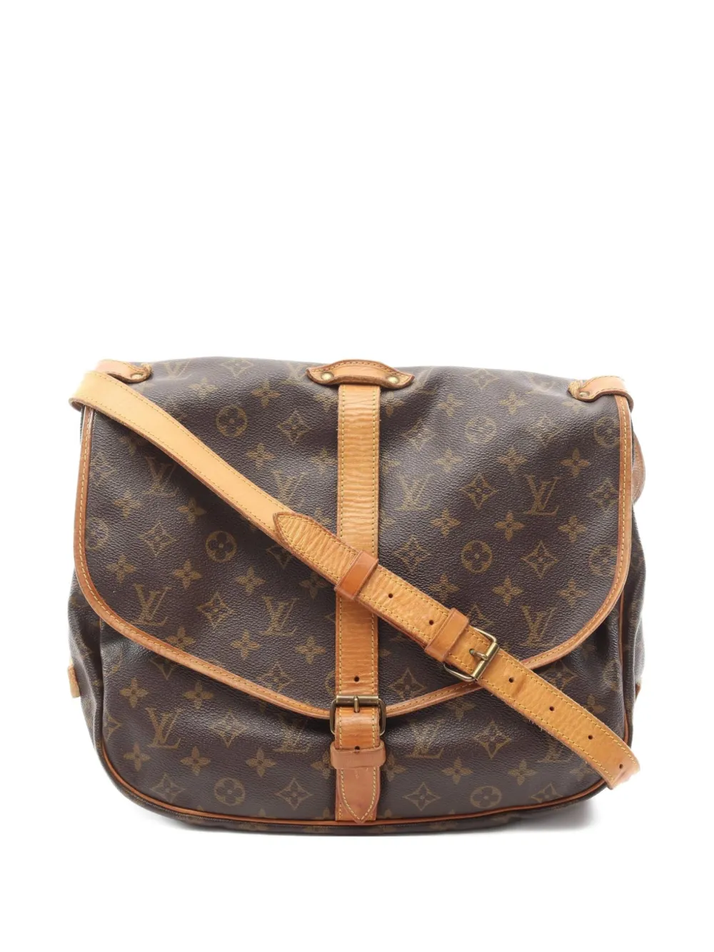 Louis Vuitton Pre-Owned 1990s ソミュール 30 ショルダーバッグ - ブラウン Louis Vuitton Pre-Owned 1990s ソミュール 30 ショルダーバッグ - ブラウン