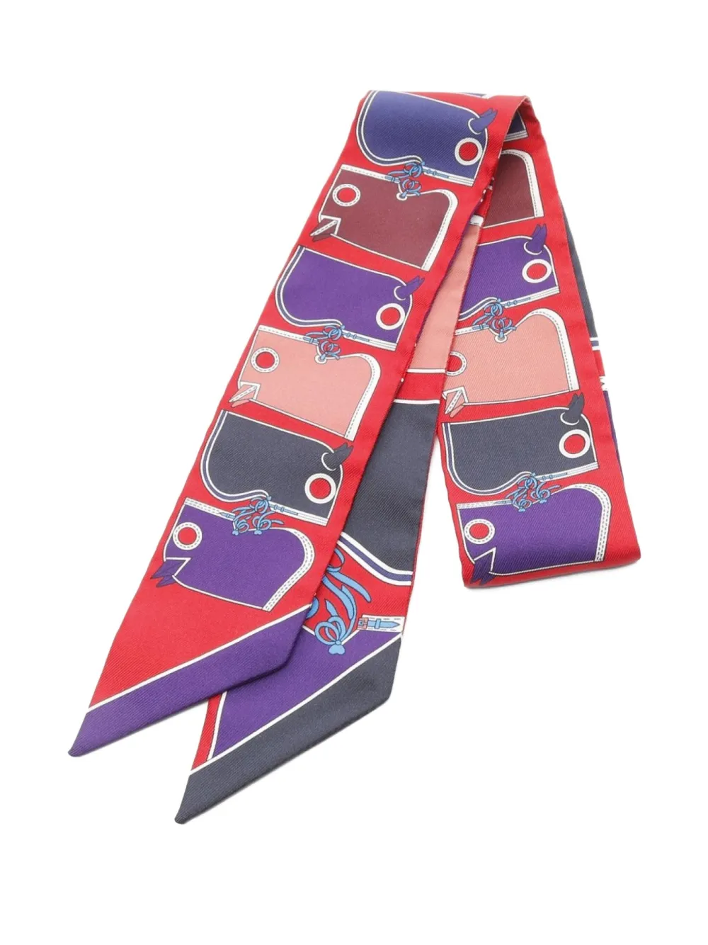 Hermès Pre-Owned 2010s Twilly Camails ribbon scarf | Red | Image 1