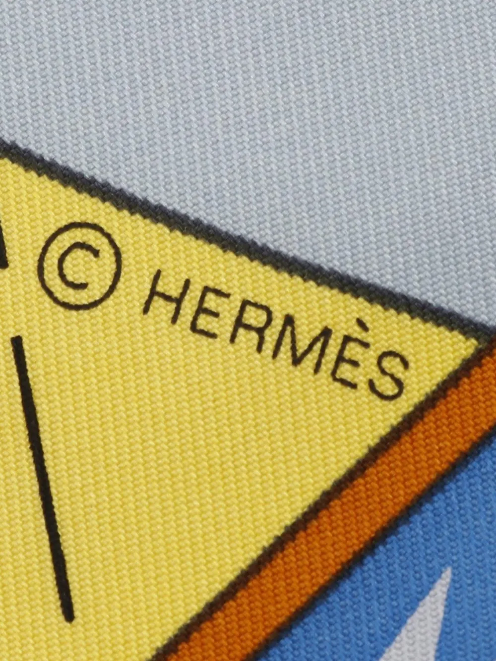 Pre-owned Hermes 2020s Tea For Two Silk Scarf In White