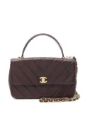 CHANEL Pre-Owned 1991-1994 chevron V-stitch two-way handbag - Red