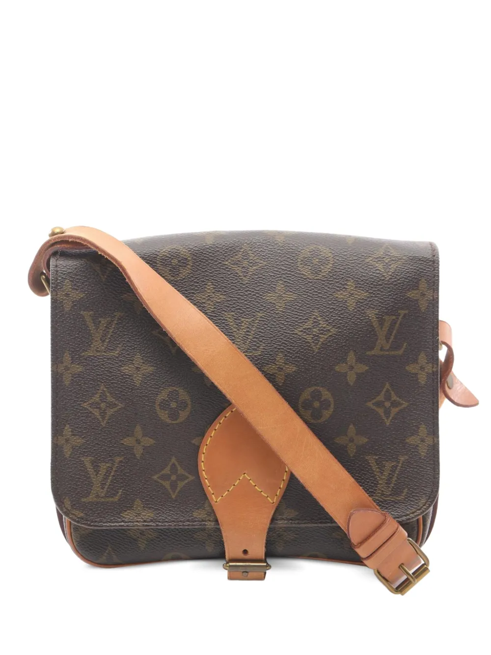 Louis Vuitton Pre-Owned 1997 カルトシエ MM ショルダーバッグ - ブラウン Louis Vuitton Pre-Owned 1997 カルトシエ MM ショルダーバッグ - ブラウン
