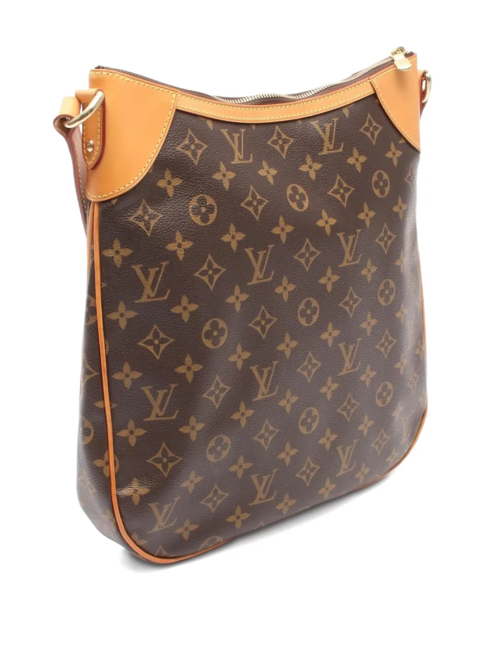 Pre-owned Louis Vuitton 2008 Odeon Mm Shoulder Bag In Brown