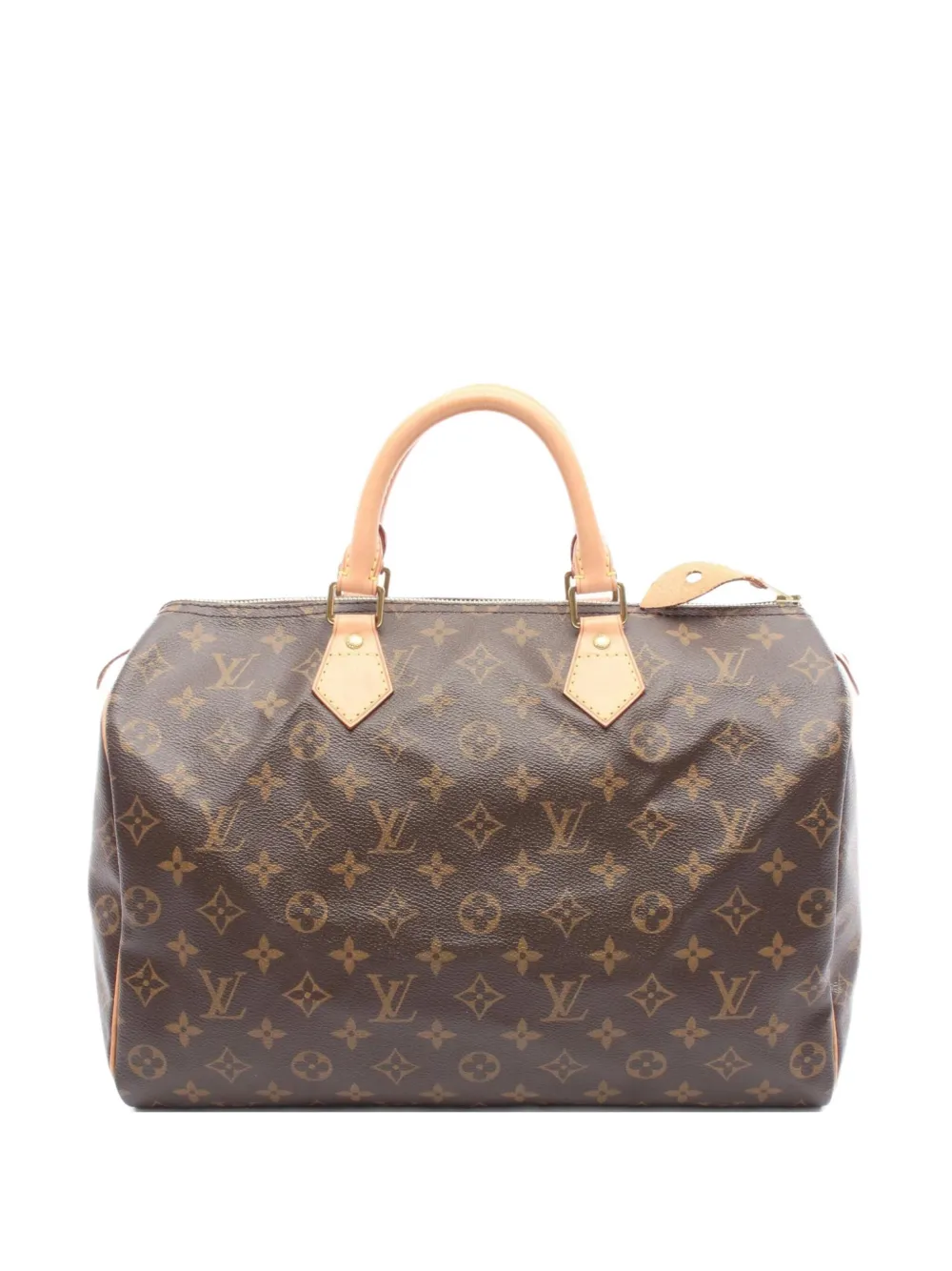 Louis Vuitton Pre-Owned 2012 モノグラム スピーディ 35 ハンドバッグ - ブラウン Louis Vuitton Pre-Owned 2012 モノグラム スピーディ 35 ハンドバッグ - ブラウン