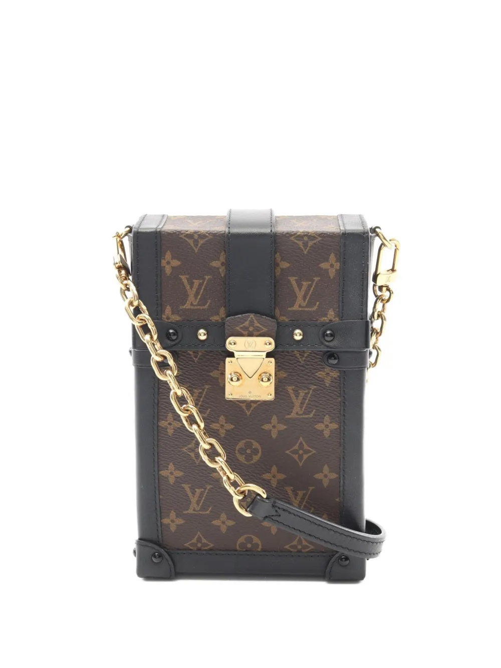 Louis Vuitton Pre-Owned 2019 トランク バーティカル ハンドバッグ - ブラウン Louis Vuitton Pre-Owned 2019 トランク バーティカル ハンドバッグ - ブラウン
