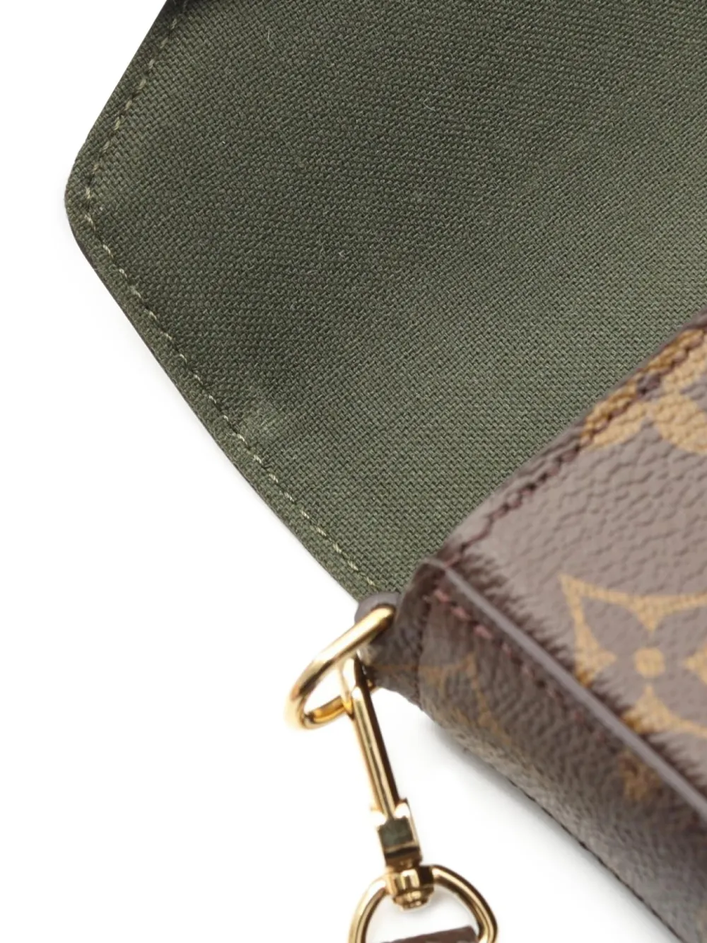 Pre-owned Louis Vuitton 2021 Félicie Pochette Shoulder Bag In Brown