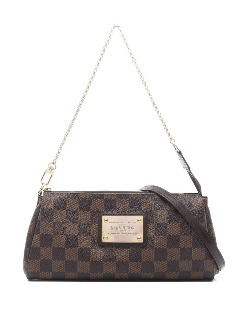 Louis Vuitton Pre-Owned 2010s エヴァ ダミエ エベヌ ショルダーバッグ - ブラウン Louis Vuitton Pre-Owned 2010s エヴァ ダミエ エベヌ ショルダーバッグ - ブラウン