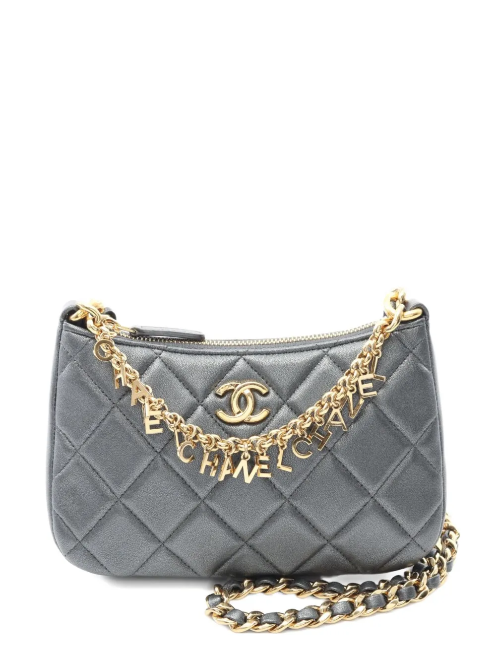 CHANEL Pre-Owned 2021 matelassé shoulder bag | Grey | Image 1