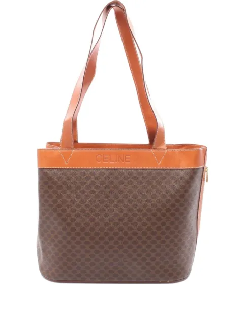 Céline Pre-Owned 00's Macadam leather tote bag