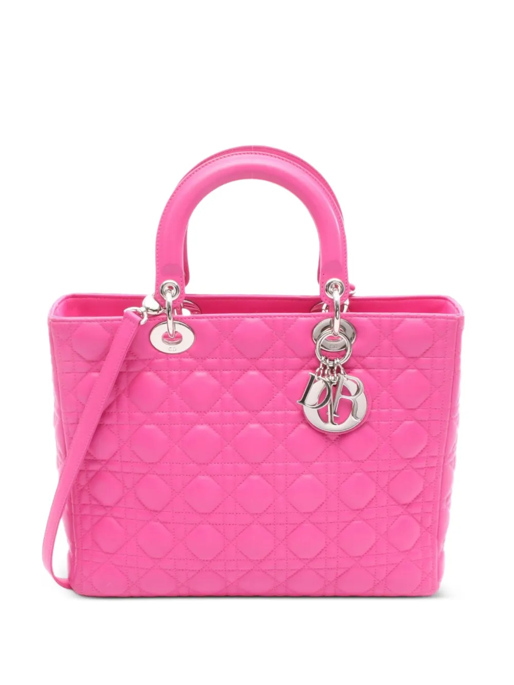 Christian Dior Pre-Owned 2010s レディ ディオール ハンドバッグ L - ピンク Christian Dior Pre-Owned 2010s レディ ディオール ハンドバッグ L - ピンク
