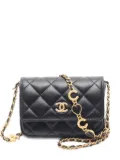 CHANEL Pre-Owned 2021 matelassé chain-link wallet - Black